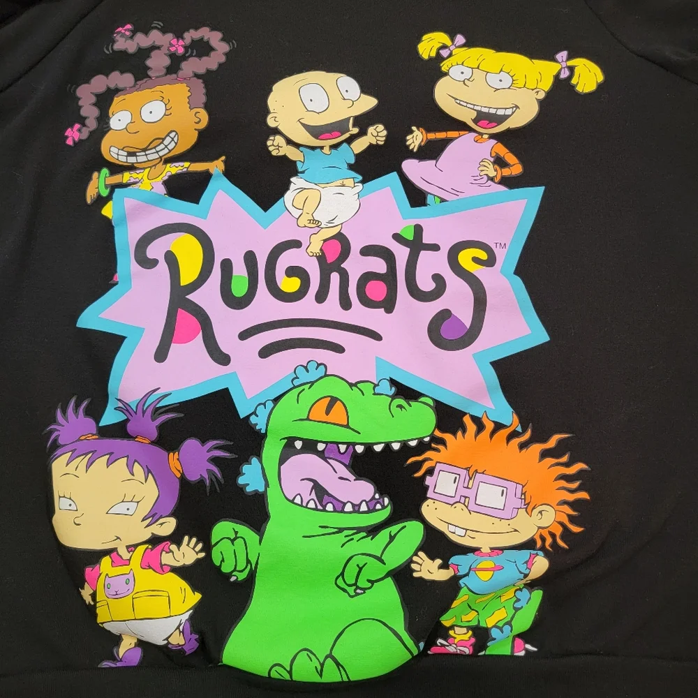 Nickelodeon Long Sleeve Shirt Black Large 11-13 or Women's Medium - Picture 5 of 6